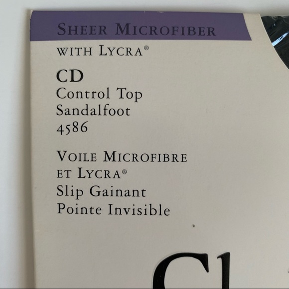 Christian Dior Vintage Pantyhose Black Orchid Size 4 - Picture 4 of 12